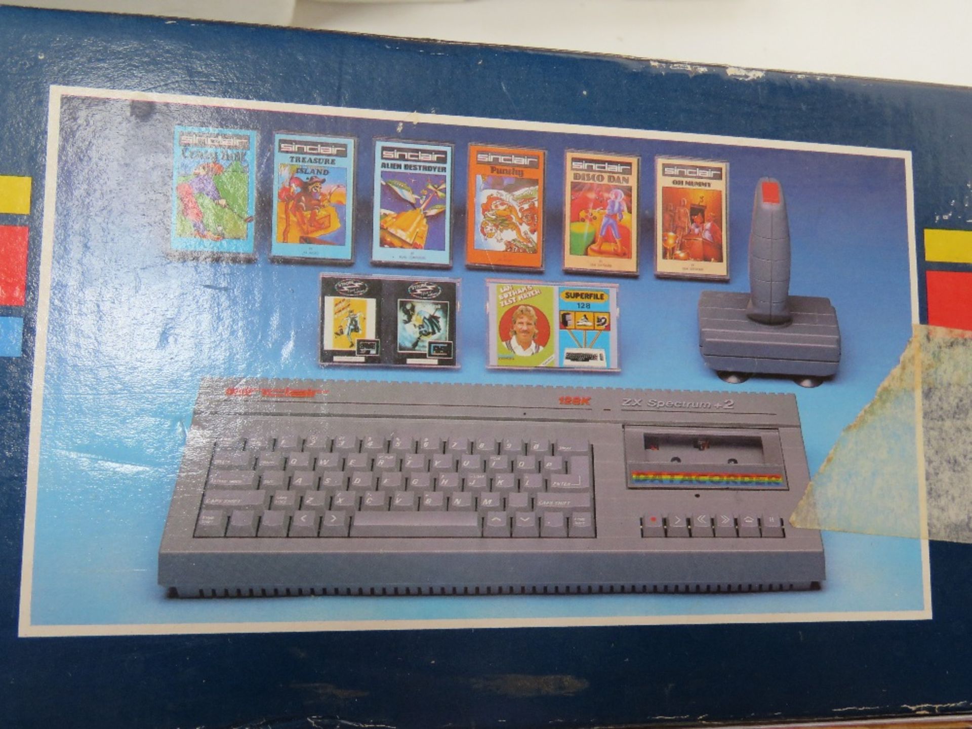 A Sinclair ZX Spectrum +2 with controller and games in original box, boxes showing signs of wear, - Image 2 of 4