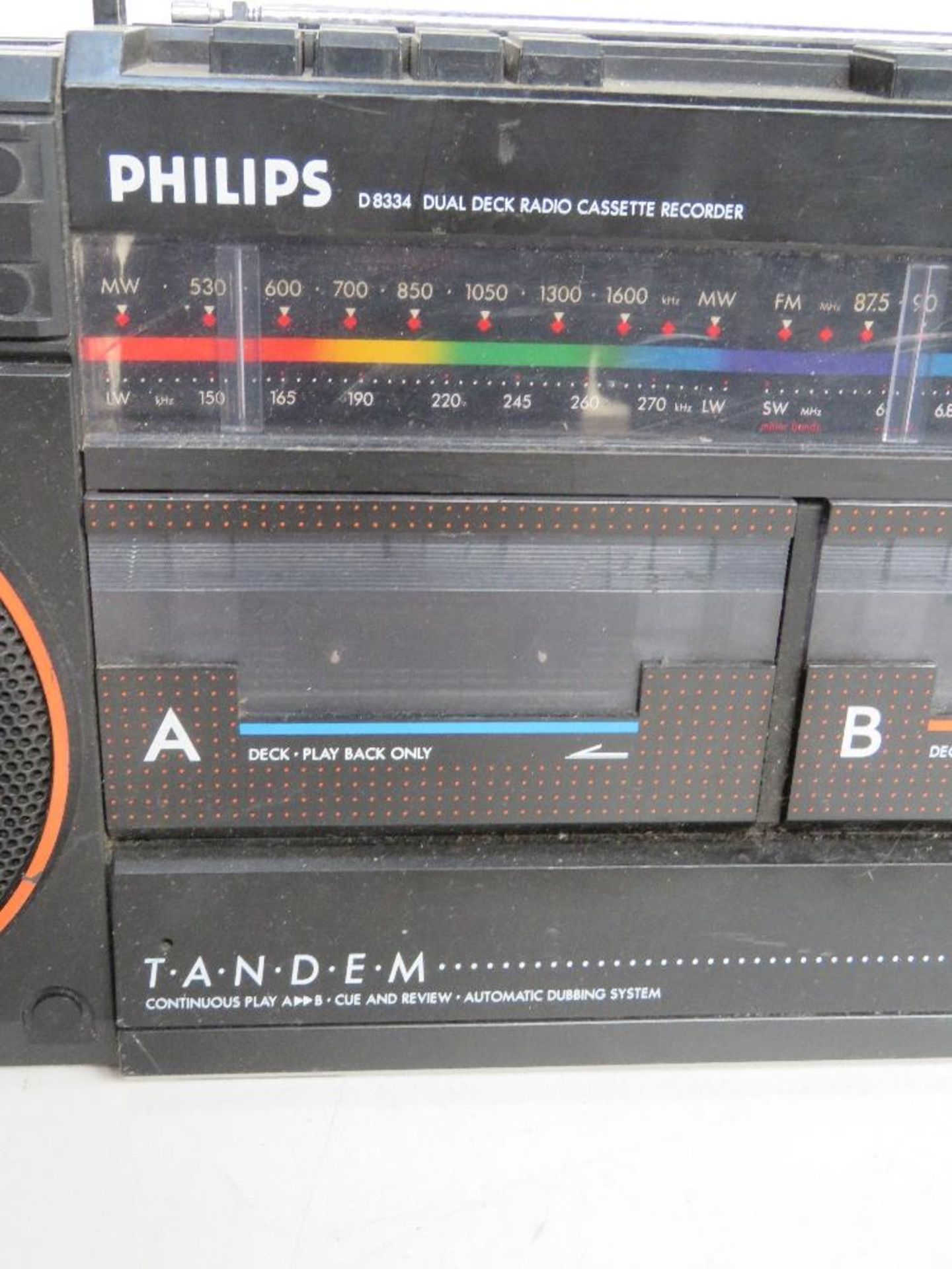 A Philips Tandem duel deck radio cassette recorder. - Image 2 of 2