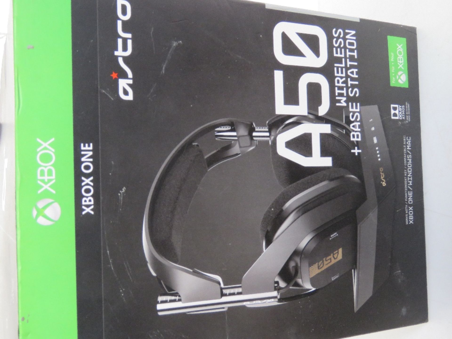 An Astro A50 wireless headset and base station, no pads, in original box, box outer a/f. - Image 4 of 4