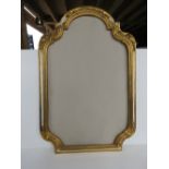 A gilt and white painted continental style frame approx 100 x 67cm.