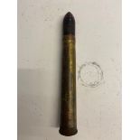 An inert WWII German 3.7cm PAK round, dated 1938. This lot will be available to collect in person 48