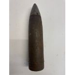 An inert WWII German Leig 18 HE projectile. This lot will be available to collect in person 48 hours