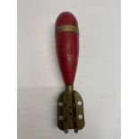 An inert WWII British 10Lb smoke mortar round. This lot will be available to collect in person 48