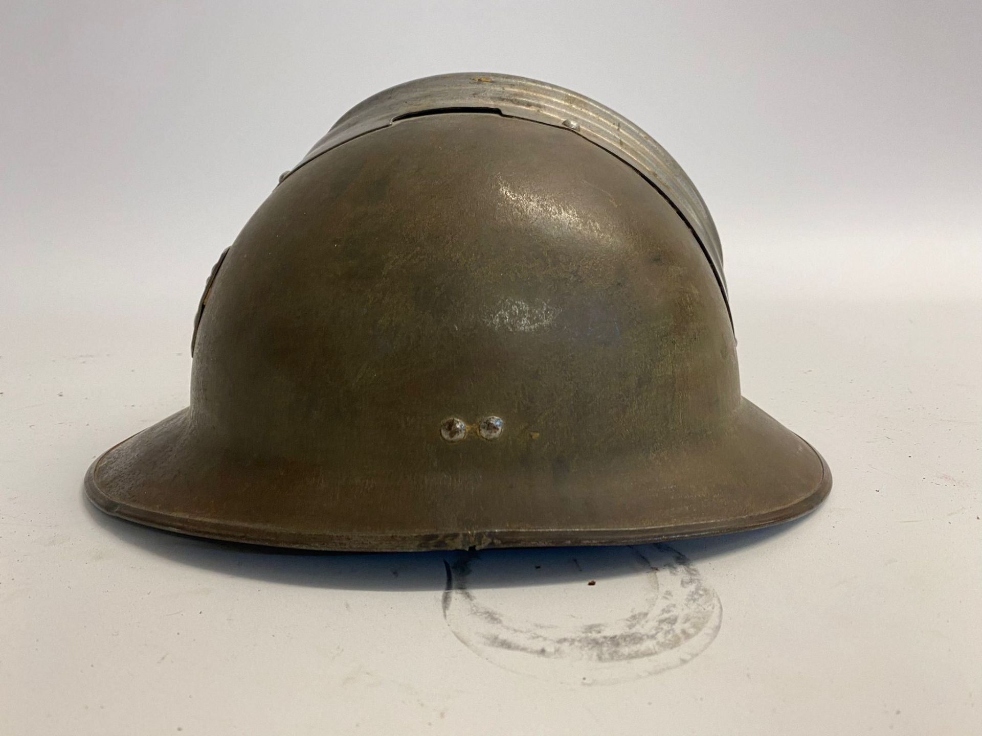 A French civil defence M26 Adrian helmet. This lot will be available to collect in person 48 hours - Image 3 of 3