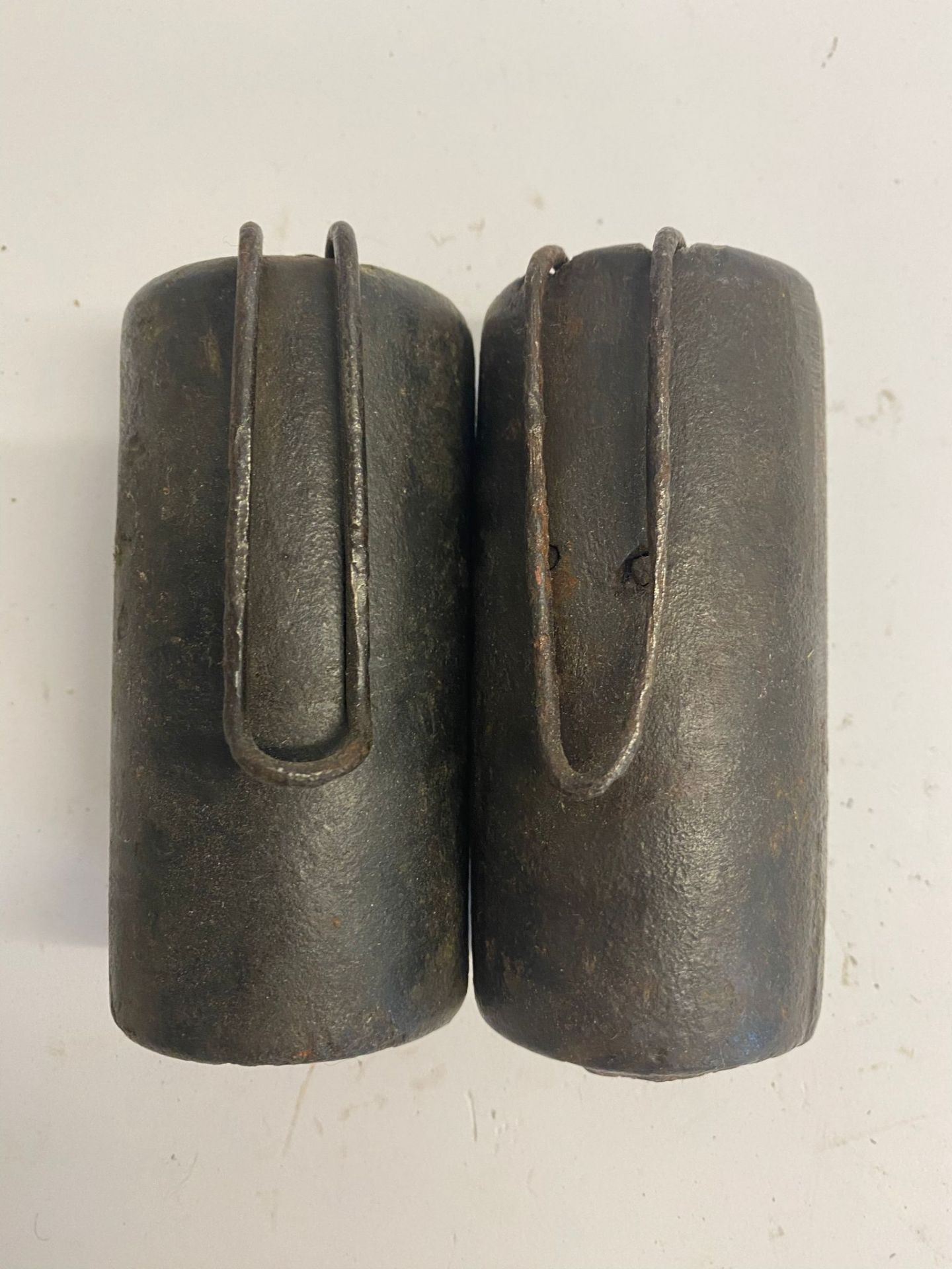 Two inert WWI Rohr Austro Hungarian stick grenades. This lot will be available to collect in