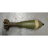 An inert WWII German 80mm Granatenwerfer 34 mortar shell. This lot will be available to collect in