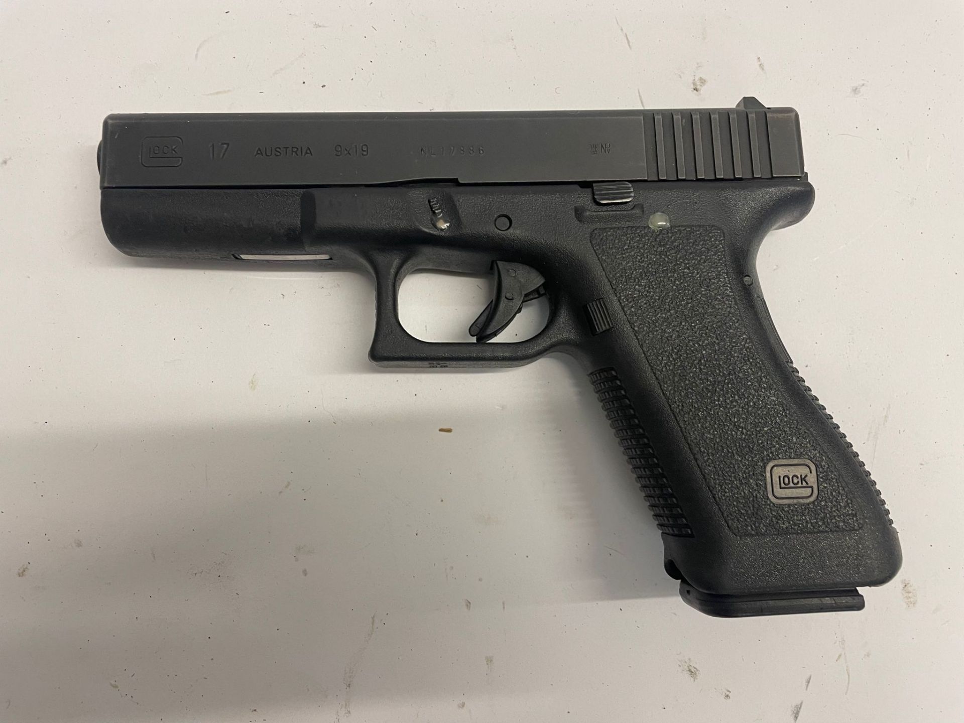A deactivated (EU Cert) Glock 17 semi automatic pistol. This lot will be available to collect in