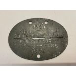 A WWII German dog tag.