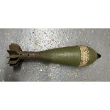 An inert WWII German 80mm Granatenwerfer 34 mortar shell.