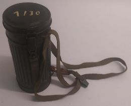 A WWII German M38 gas mask, 1943 dated l