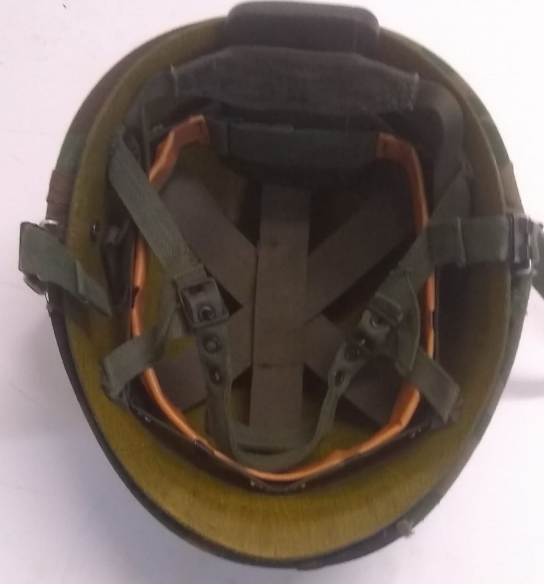 A US M1 Paratroopers helmet with crash p - Image 2 of 3
