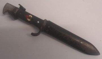 A WWII German Hitler Youth knife and sca