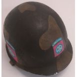 A US M1 Airborne helmet.