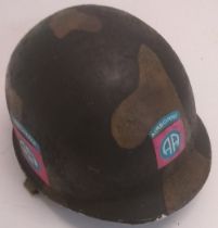 A US M1 Airborne helmet.