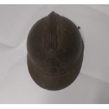 A French Adrian helmet. This lot will