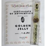 A Collectors Club Swatch watch in Golden Jelly pattern 1991, original packaging with certificate,