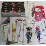 A quantity of Swatch watch packaging, collection brochures including Pop range, etc.