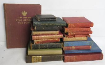 A quantity of vintage books including Foxe's book of martyrs, modern cavalry, etc.