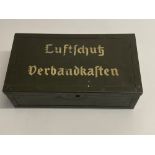 A WWII German Luftschutz first aid box w