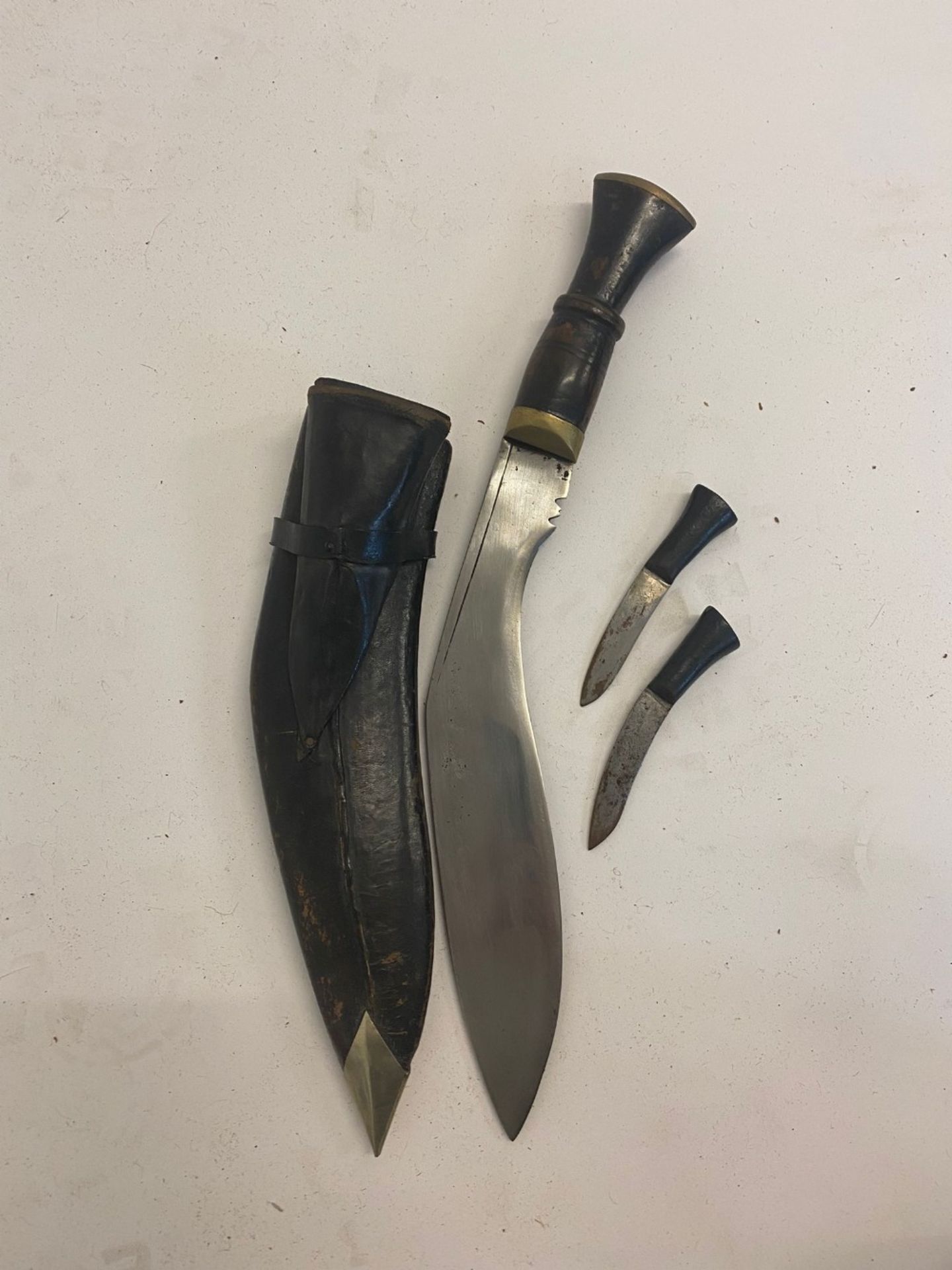 A Gurkha Kukri with scabbard and Karda a