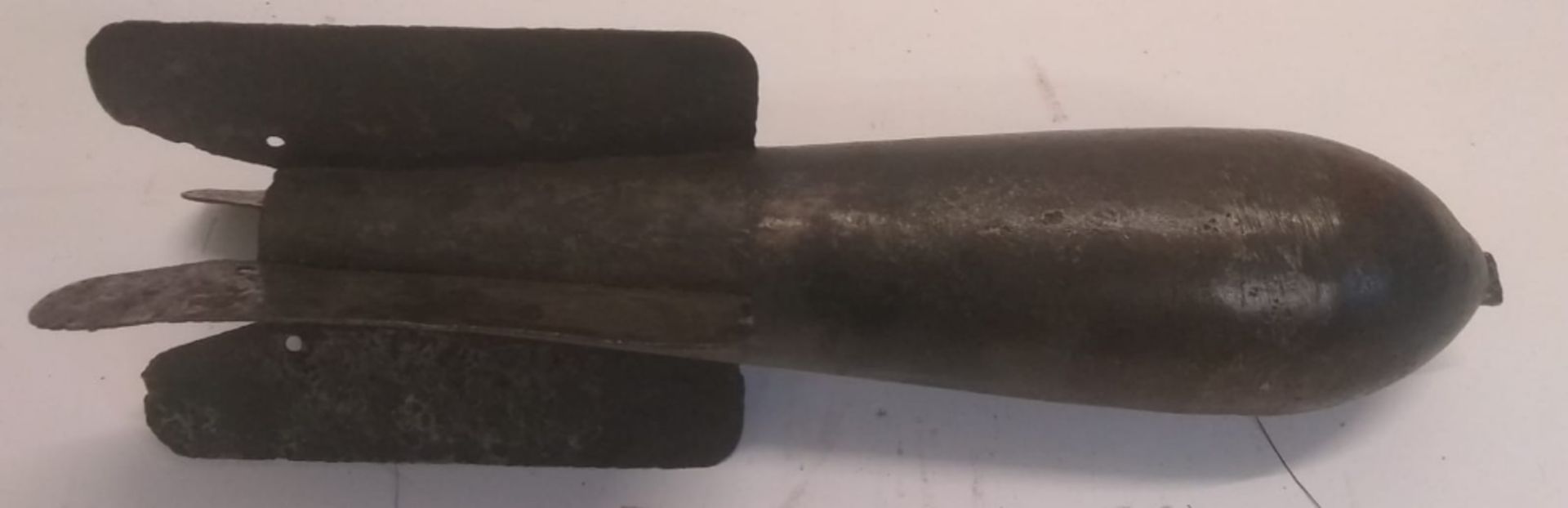 An inert WWI French pneumatic mortar she
