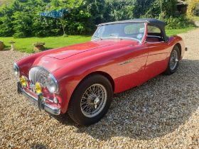 Austin Healey 100 Registration NOR 267 2660cc Cylinder Late BN1 First registered February 1955 as