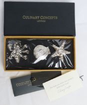 A set of as new in box Culinary Concepts candle pins in Seashore pattern.