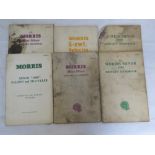 six assorted Morris owners handbooks including Minor and 6-cwt vehicles.