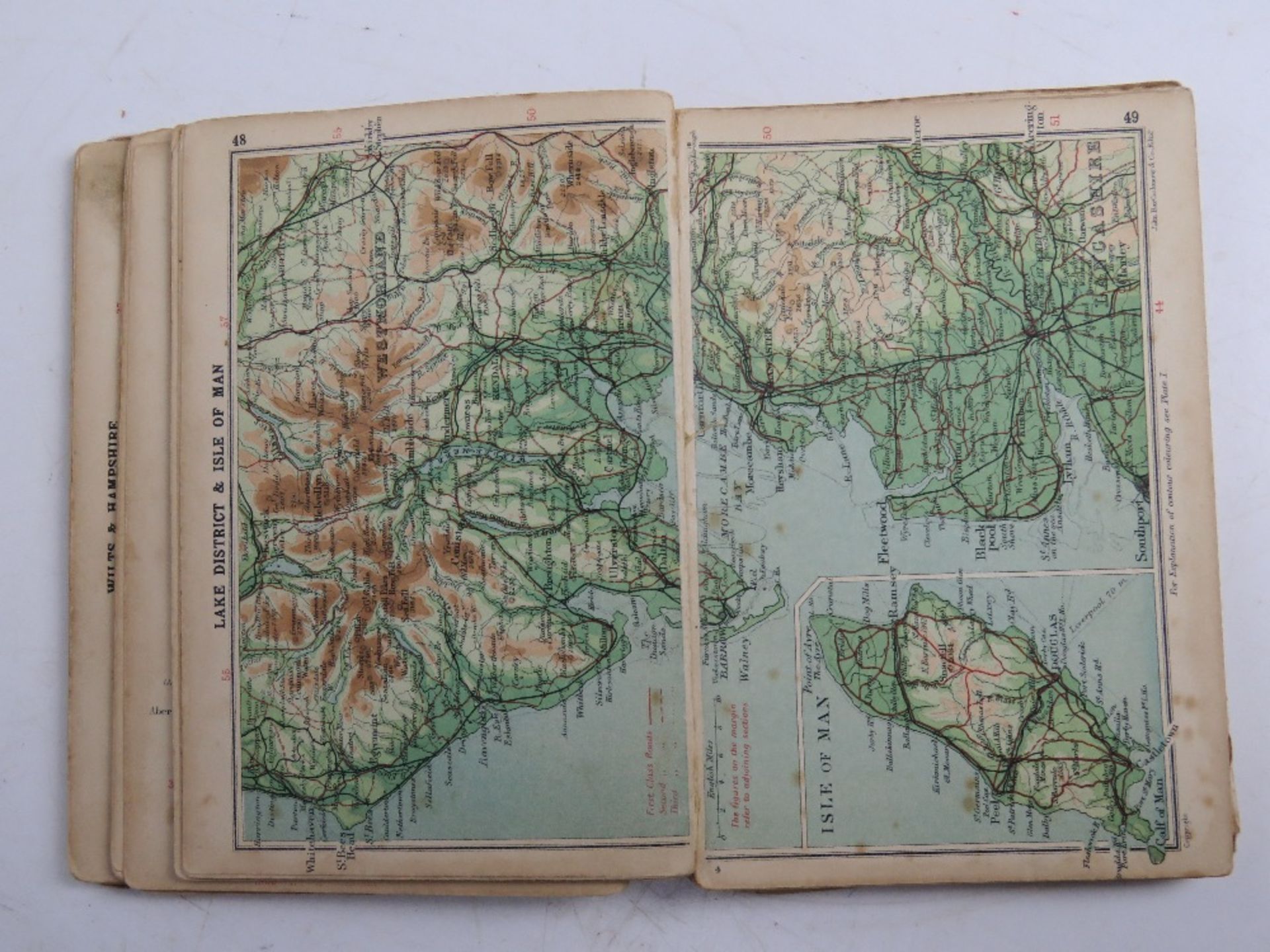 Bartholomew's Touring Atlas of the British Isles, binding a/f. - Image 2 of 4