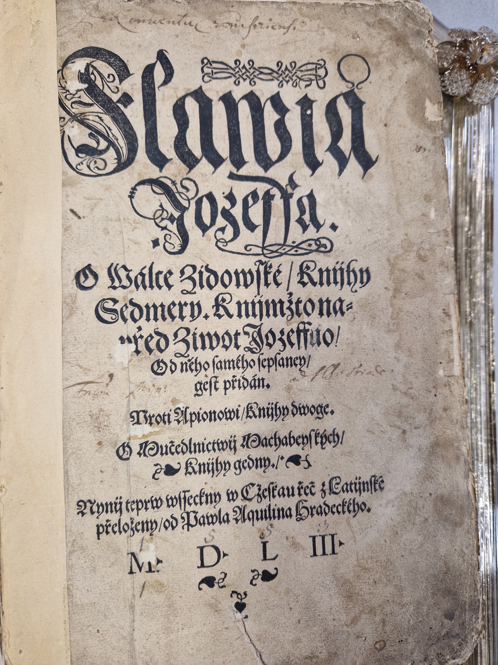 BOOK- AN INTERESTING 1553 CZECH PUBLISHED RELIGIOUS WORK