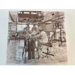 AFTER KEN HOWARD ( 1932 - 2022) ARR. EIGHT SEPIA TONE PRINTS OF HOSPITAL SCENES, PROBABLY CHARING
