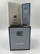 A ANGEL THIERRY MUGLER EAU DE PARFUM 75ML IN PRESENTATION BOX. TOGETHER WITH A ANGEL INNOCENT EAU DE