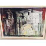 JOHN PIPER (1903-92), ARR. ST SIMON DE PELOVAILLE, CHARENTE, A SCREEN PRINT, LIMITED EDITION NUMBE