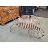 AFTER ANDRE DUBREUIL - A VINTAGE WROUGHT AND WELDED STEEL "SPINE CHAIR"