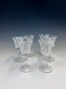 A SET OF SIX WATERFORD INNISFAIL PATTERN WINE GLASSES