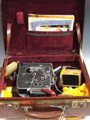A RARE BOLEX H8 REFLEX "PROFFESIONAL" MOVIE CAMERA , CASED WITH INSTRUCTIONS AND OTHER PAPERS AND