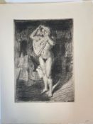AFTER ANDERS ZORN (1860 - 1920) TWO PRINTS, BOTH OF NUDES. BOTH SIGNED IN THE PLATE SHEET SIZE 32