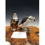 A 2009 ROYAL CROWN DERBY OSPREY, 30/350, FOR GOVIERS OF SIDMOUTH WITH CERTIFICATE AND GOLD STOPPER