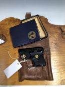 AN EM-GE BLANK FIRING STARTING PISTOL IN ORIGINAL CARD BOX WITH INSTRUCTIONS. TOGETHER WITH
