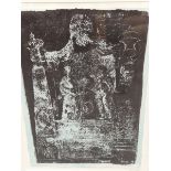 JOHN PIPER (1903-1992) ARR. THE PORTICO, PENCIL SIGNED COLOUR PRINT 78 x 56cms.