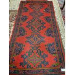 A TURKISH OUSHAK RUG 200 x 136cms