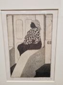 ETHEL GABAIN ( 1883 - 1950 ) ARR LE ROI SOLEIL, PENCIL SIGNED LITHOGRAPH 30 x 38cms TOGETHER WITH A