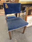 A NORTH AND SONS GEORGE V LIMED OAK CORONATION CHAIR