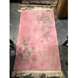 A CHINESE RUG 164 x 91cms