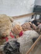 A QUANTITY OF CUDDLY TOYS.