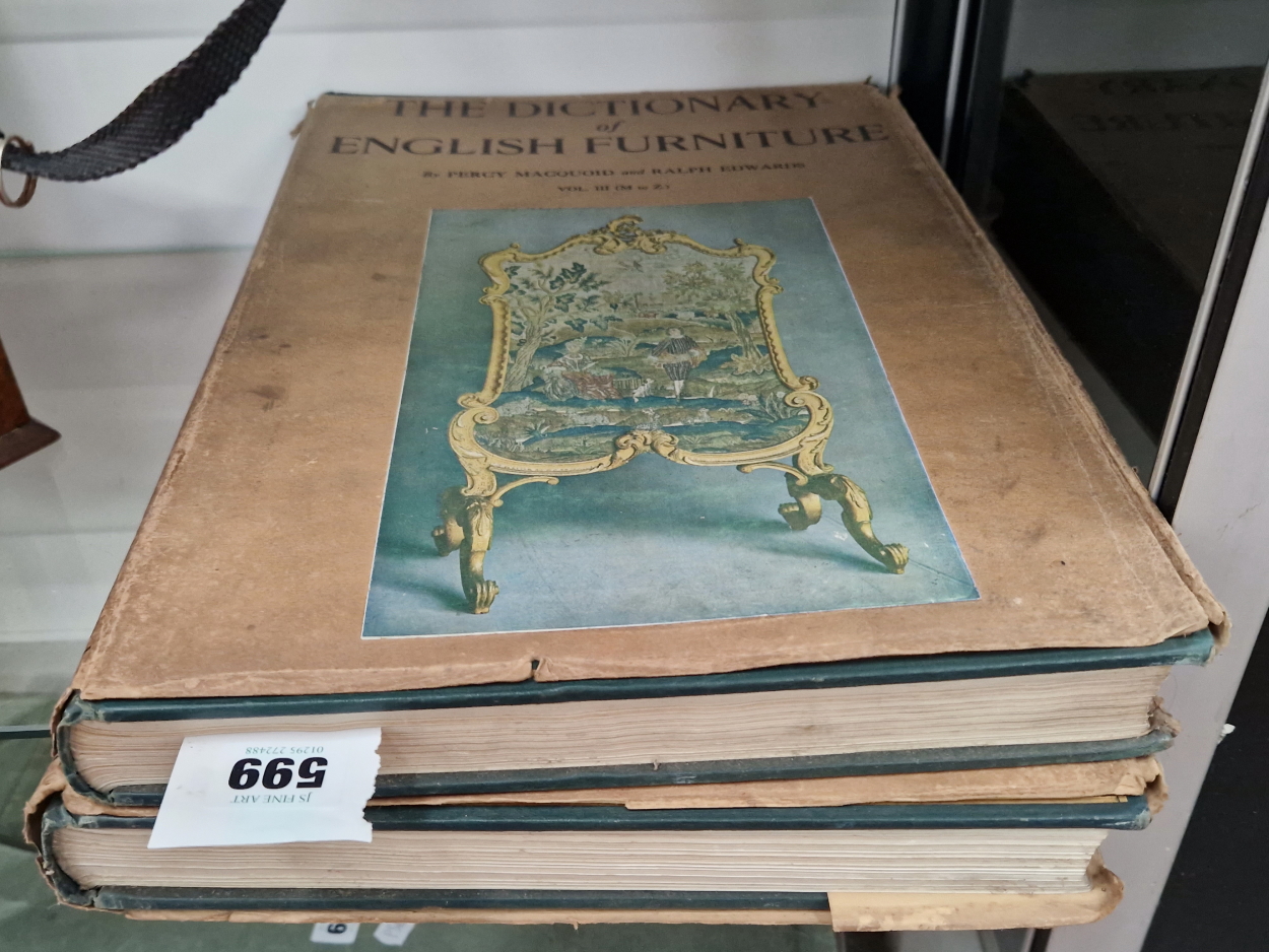 MACQUOID AND EDWARDS, THE DICTIONARY OF ENGLISH FURNITURE, VOLS II AND III