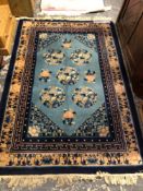 A GOOD QUALITY CHINESE RUG 190 x 125cms