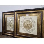 A PAIR OF FRAMED PRINTS FEATURING CUPID