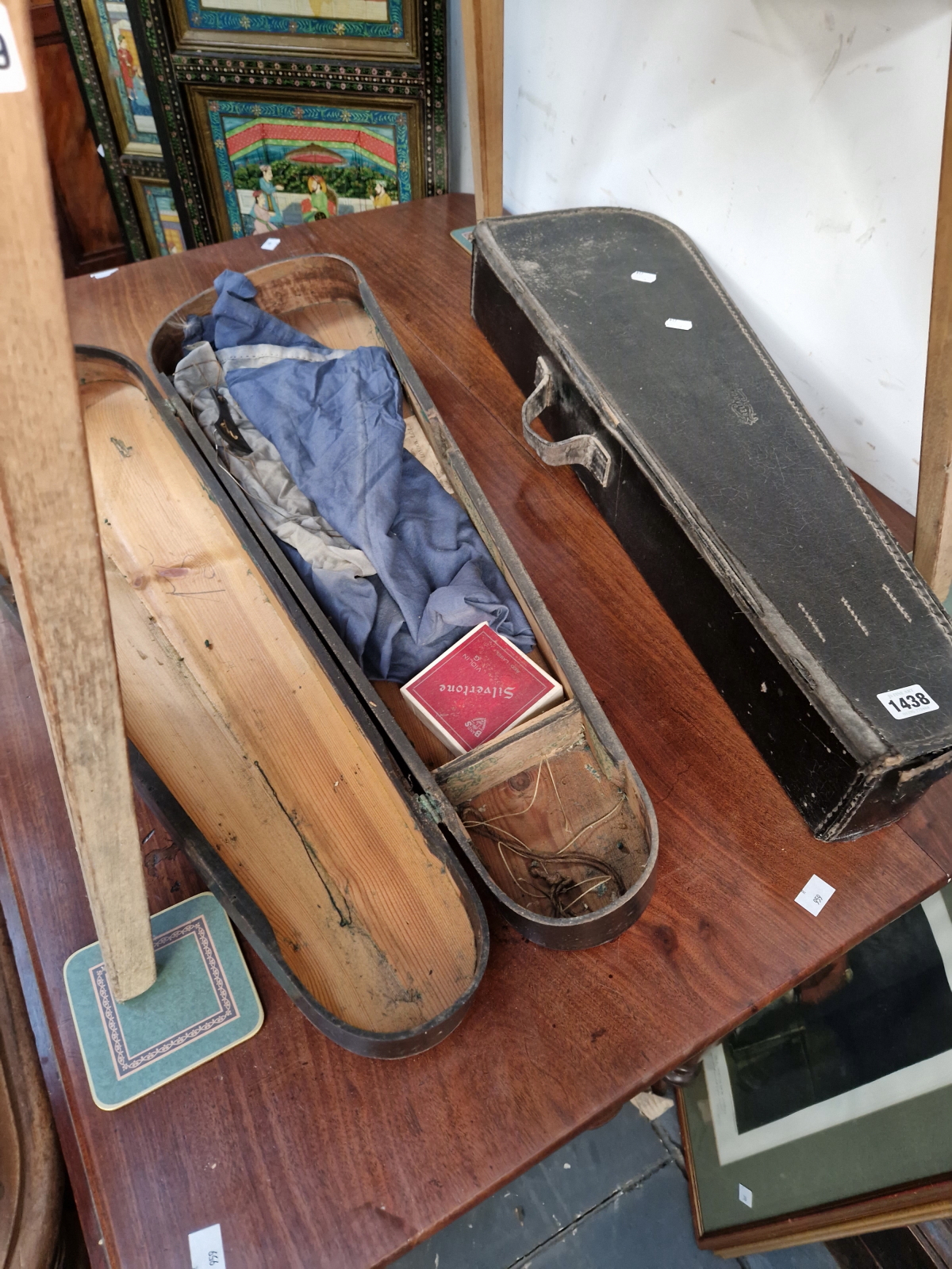 TWO VIOLIN CASES.