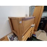 TWO OAK BLANKET CHESTS.